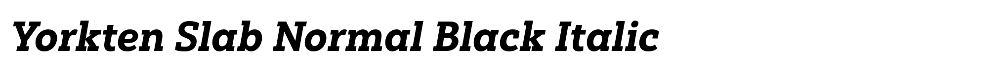 Yorkten Slab Normal Black Italic image